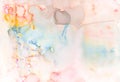 Colorful background. Abstract hand painted on paper watercolor texture. Decorative chaotic texture for design. Handmade overlay Royalty Free Stock Photo