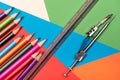 Colorful background back to school Royalty Free Stock Photo