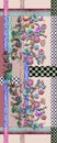 Geometric scarf design with ethnic ornaments