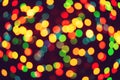 Christmas garland lights background. Cope space Royalty Free Stock Photo