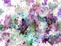 Random violish paint stains over withe white background Royalty Free Stock Photo