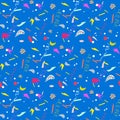 Colorful background with confetti. Royalty Free Stock Photo