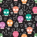 Colorful Background For Day Of The Dead