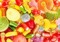 Colorful background of delicious candies Royalty Free Stock Photo