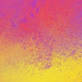 Colorful background with grunge texture in bright yellow purple pink and red, bold color splash painting Royalty Free Stock Photo