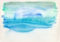 Colorful background with hand drawn watercolor wash