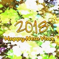 Colorful Background Happy New Year 2018/