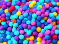 colorful background of multicolored balls or candy , Ai Generated