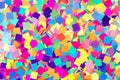 Colorful background of paper confetti