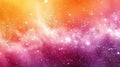 A colorful background with pink and orange swirls and stars Royalty Free Stock Photo