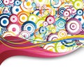 Colorful background - rainbow circles Royalty Free Stock Photo