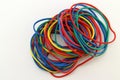 Colorful background rainbow colors rubber bands loom Royalty Free Stock Photo