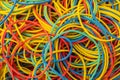 Colorful background rainbow colors rubber bands loom. Royalty Free Stock Photo