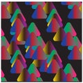 colorful background with rainbow triangles. Royalty Free Stock Photo