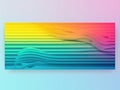 Colorful background with a rainbow wave pattern