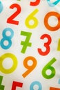 Colorful background with rendom numbers Royalty Free Stock Photo