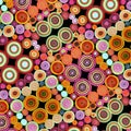 Colorful background of rolls of fabric Royalty Free Stock Photo