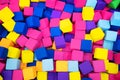 Colorful background of soft cubes