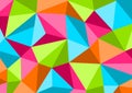 Colorful background in style Low Poly, geometric pattern. Vector Royalty Free Stock Photo