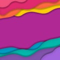 Colorful Background with wave water shapes