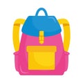 colorful backpack icon