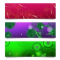 Colorful Bacteria Banners Set