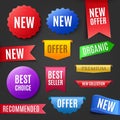 Colorful Badges, Labels and Tags For Any Design Projects. Must Have Banners For Promo And Advertising. Vector Illustration Royalty Free Stock Photo