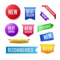 Colorful Badges, Labels and Tags For Any Design Projects. Must Have Banners For Promo And Advertising. Vector Illustration Royalty Free Stock Photo