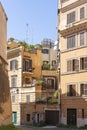 Colorful Balconies and Rooftops all over Rome Royalty Free Stock Photo