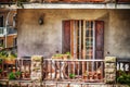 Colorful balcony in hdr