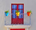 Colorful balcony
