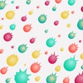 Colorful of ball meteor shape pattern background.