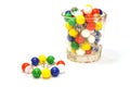 Colorful ball pins isolated
