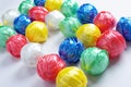 Colorful Ball by Plastic Rope by Creative Recycle Royalty Free Stock Photo