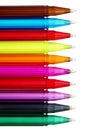 Colorful Ball Point Pens Royalty Free Stock Photo