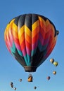 Colorful Balloon Floats above Albuquerque