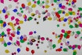 A colorful balloon and stars border with copy space Royalty Free Stock Photo