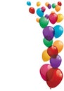 Colorful Balloons Banner - Illustration