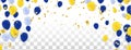Colorful Balloons. Birthday, Party, Presentation, Sale, Anniversary and Club Design , Happy Banner. Vector illustration Royalty Free Stock Photo