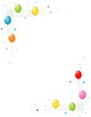 Colorful Balloons border / Party frame