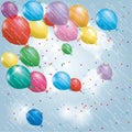 Colorful balloons. Royalty Free Stock Photo