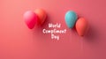 Colorful Balloons Celebrating World Compliment Day