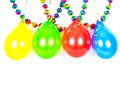 Colorful balloons and garlands. Party decoration Royalty Free Stock Photo