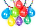 Colorful balloons and garlands. Party decoration Royalty Free Stock Photo