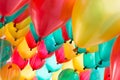 Colorful balloons with happy celebration party Royalty Free Stock Photo