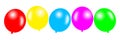 colorful balloons icon for the festival Royalty Free Stock Photo