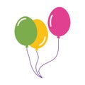 colorful balloons icon Royalty Free Stock Photo
