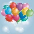 Colorful balloons. Royalty Free Stock Photo