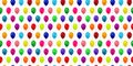 Colorful balloons seamless pattern. Festive seamless background with multicolored balloons.Vector. Royalty Free Stock Photo