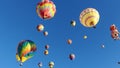 Colorful Balloons Seen from Below in Albuquerque